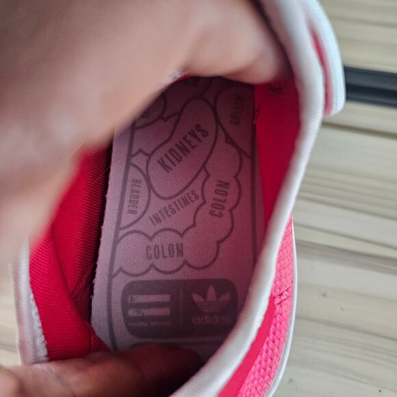 Adidas Pharell Williams Red Athletic Sneakers Shoes Size 6 - Picture 8 of 10